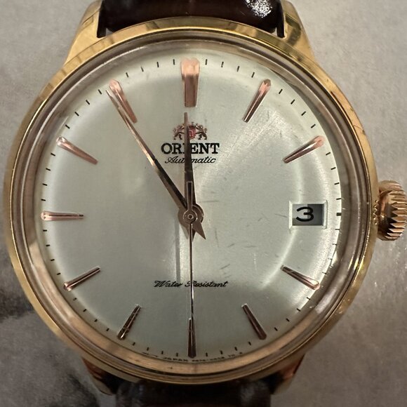 ORIENT: Mechanical Classic Watch, Leather Strap - Picture 4 of 5